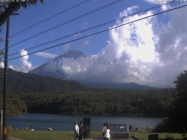 西湖からの富士山