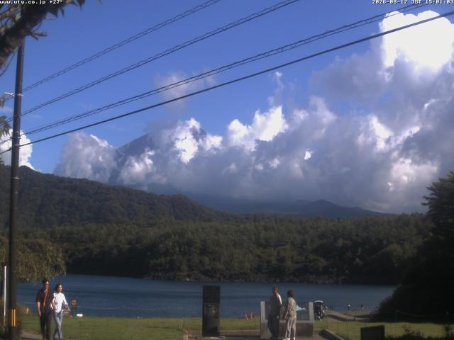 西湖からの富士山