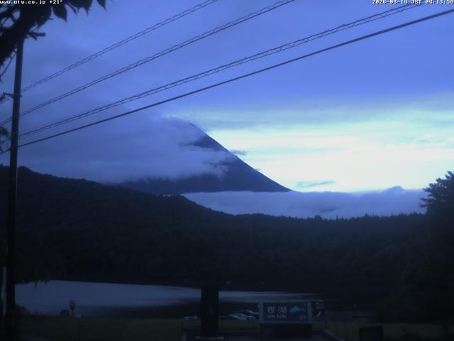 西湖からの富士山