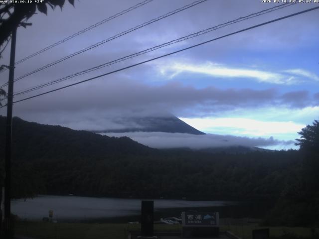 西湖からの富士山