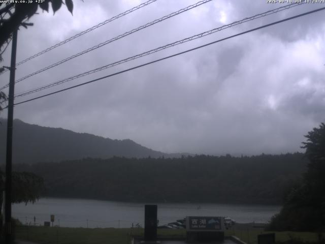 西湖からの富士山