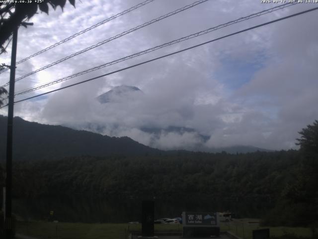西湖からの富士山