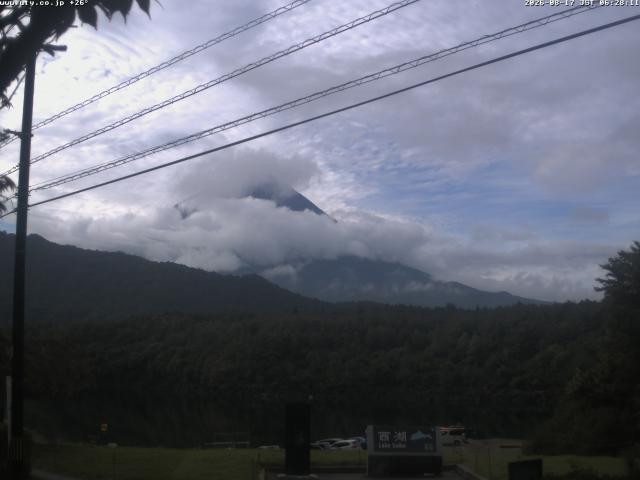 西湖からの富士山