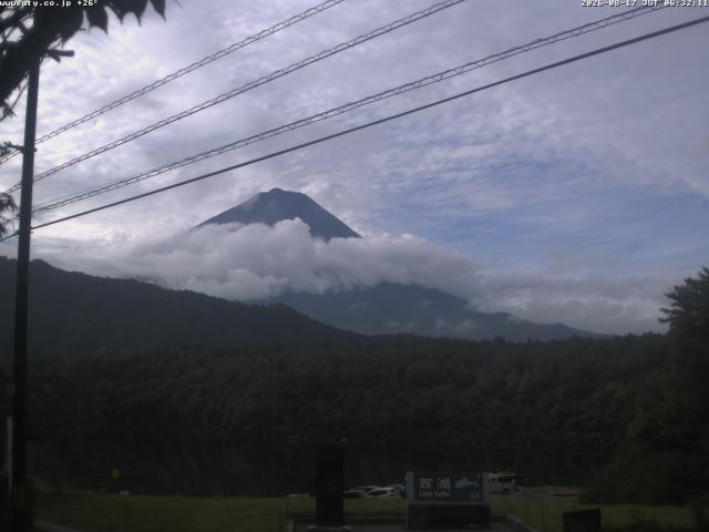 西湖からの富士山