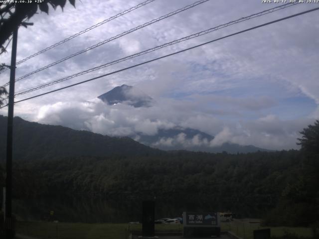 西湖からの富士山