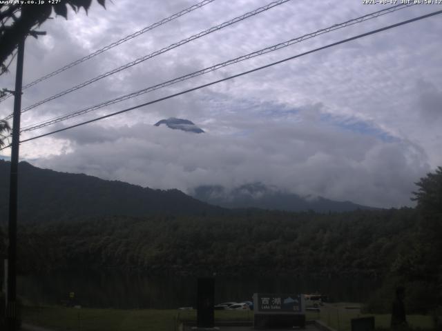 西湖からの富士山