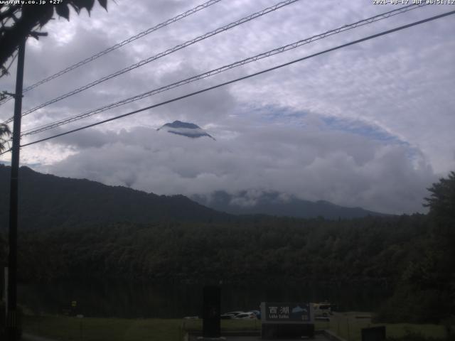 西湖からの富士山