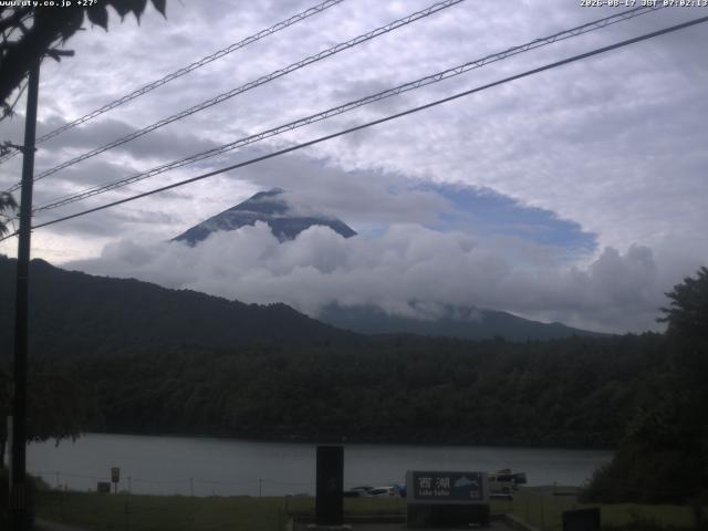 西湖からの富士山