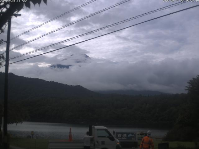 西湖からの富士山
