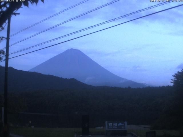 西湖からの富士山