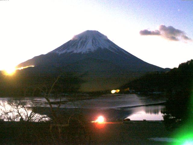 精進湖からの富士山