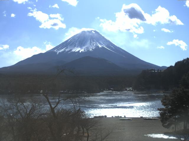精進湖からの富士山