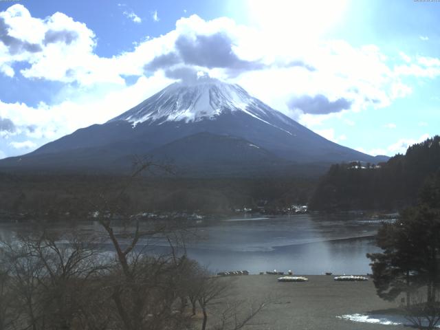 精進湖からの富士山