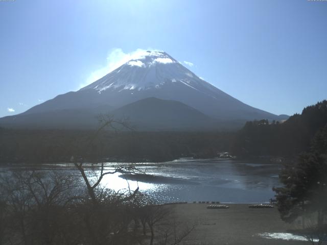 精進湖からの富士山