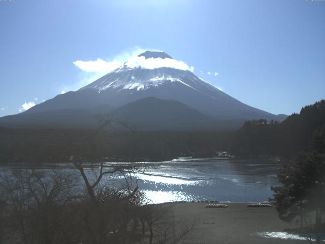 精進湖からの富士山