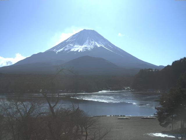 精進湖からの富士山