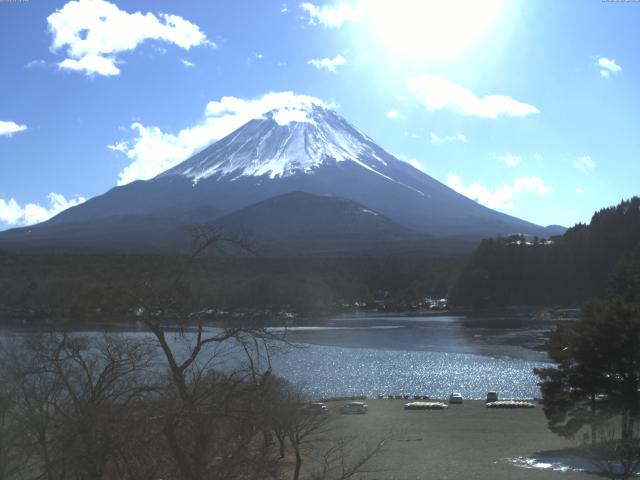 精進湖からの富士山