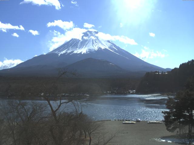 精進湖からの富士山
