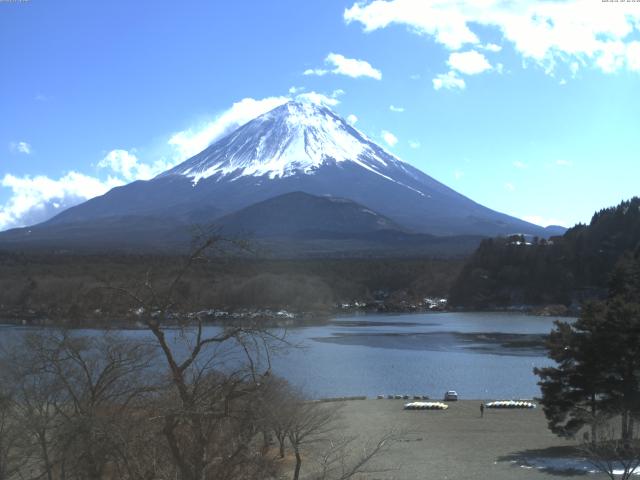 精進湖からの富士山