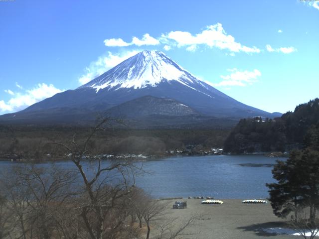 精進湖からの富士山