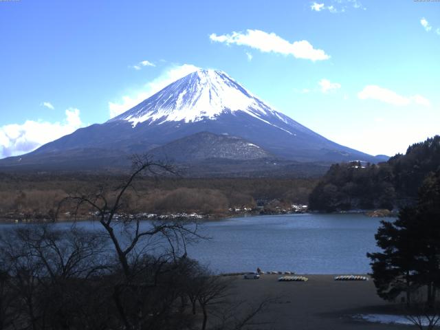 精進湖からの富士山