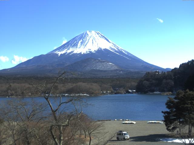 精進湖からの富士山