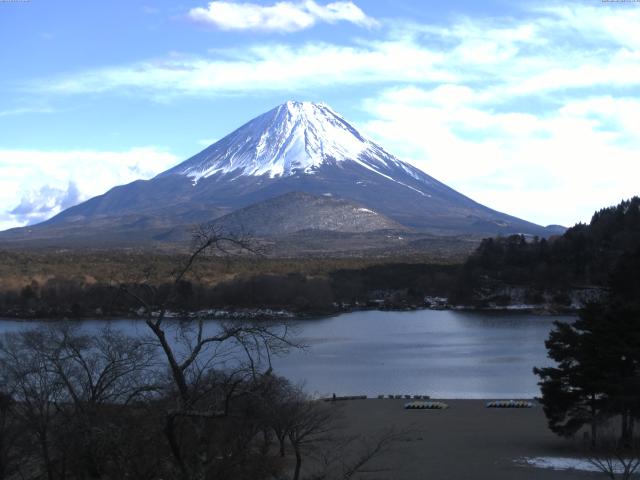 精進湖からの富士山