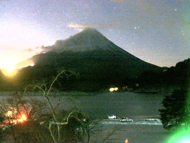 精進湖からの富士山