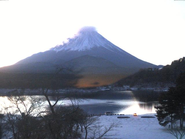 精進湖からの富士山