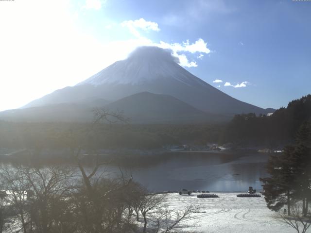 精進湖からの富士山