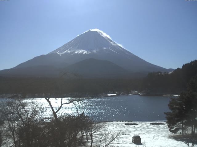 精進湖からの富士山