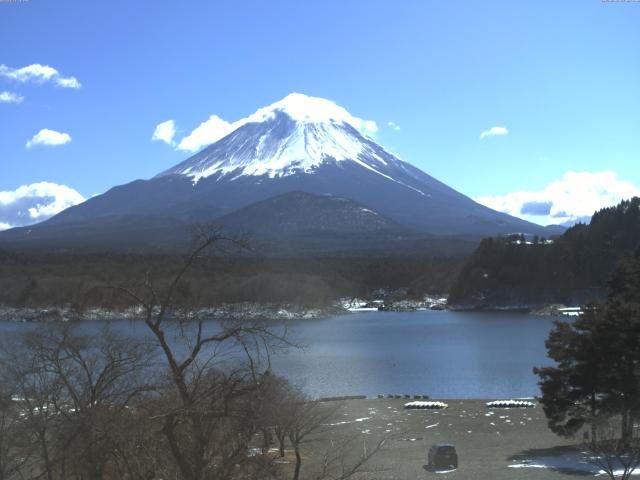 精進湖からの富士山