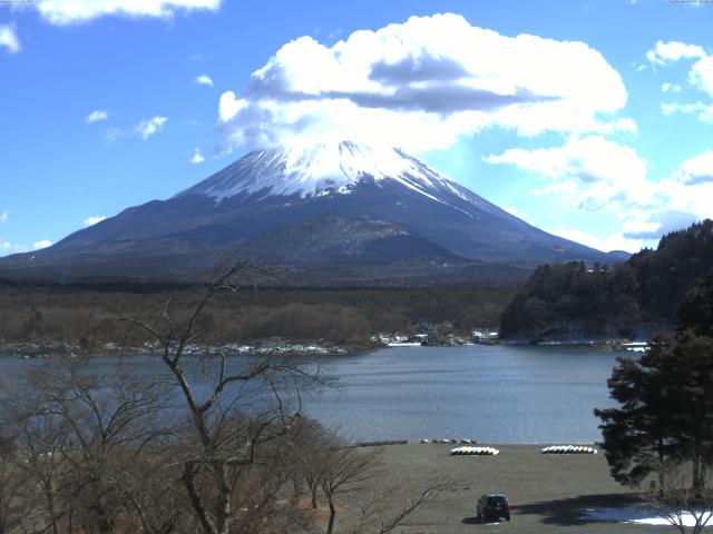 精進湖からの富士山