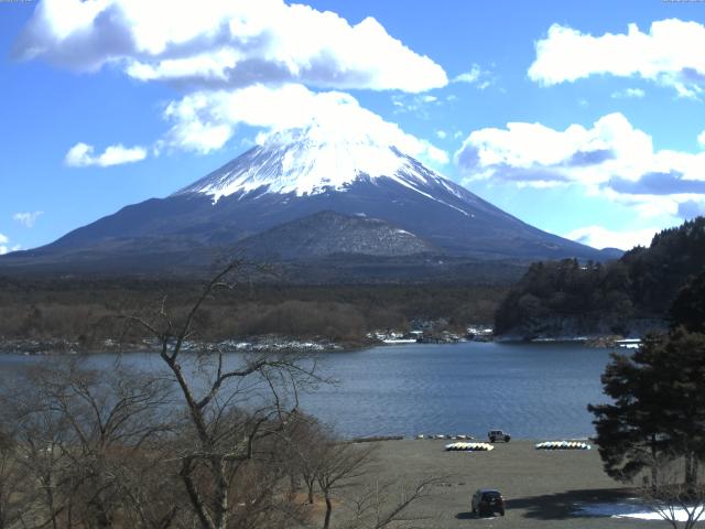 精進湖からの富士山