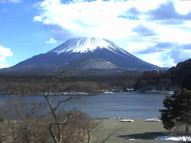 精進湖からの富士山