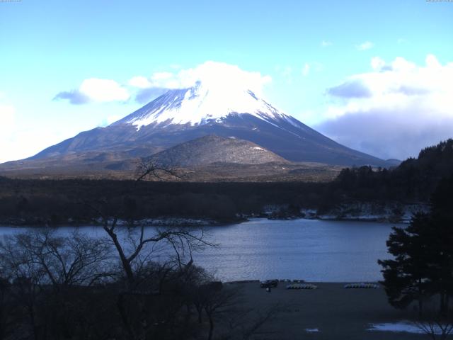 精進湖からの富士山