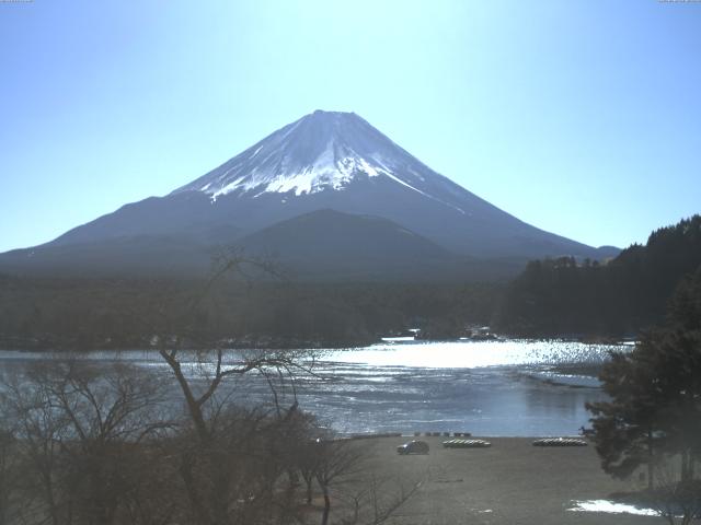 精進湖からの富士山
