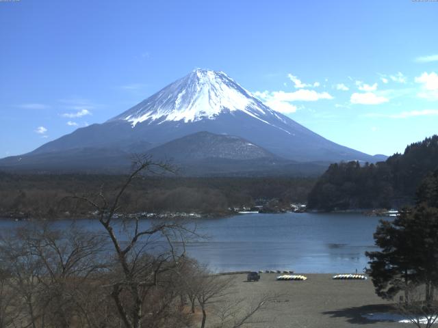 精進湖からの富士山