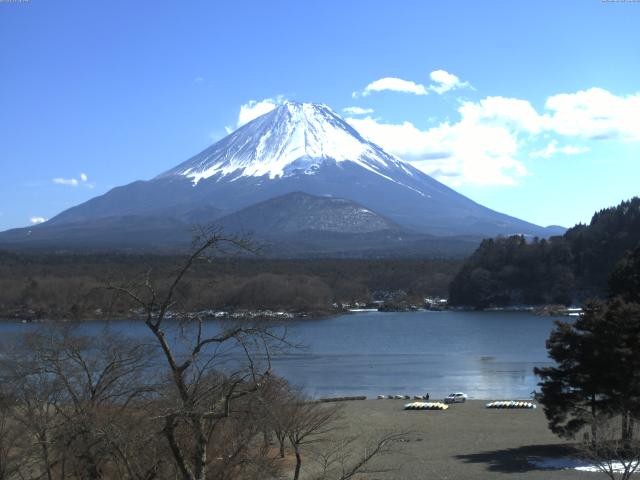 精進湖からの富士山