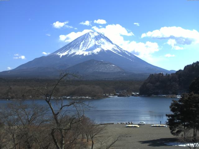 精進湖からの富士山