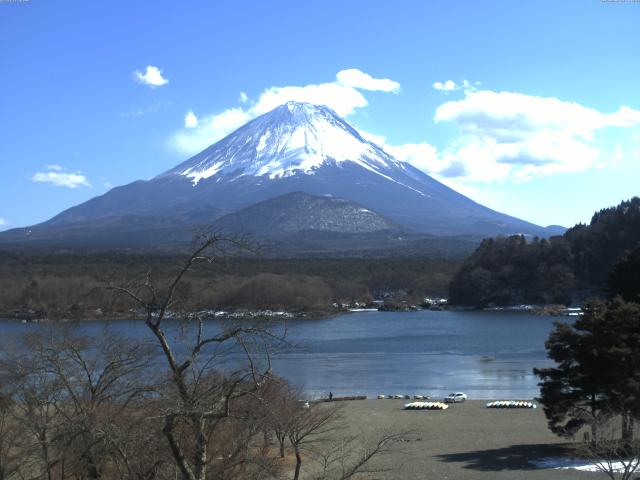 精進湖からの富士山