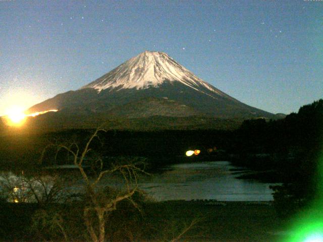 精進湖からの富士山