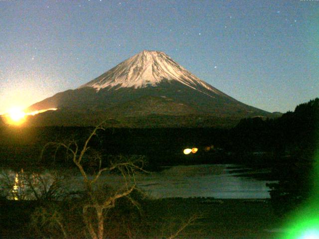 精進湖からの富士山