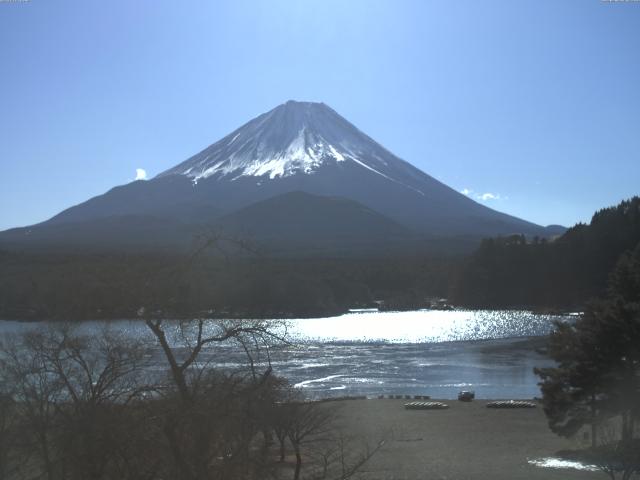 精進湖からの富士山