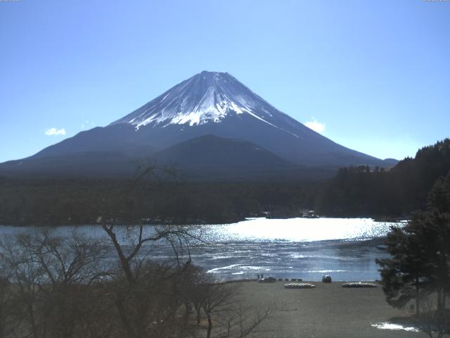 精進湖からの富士山