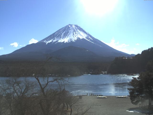 精進湖からの富士山