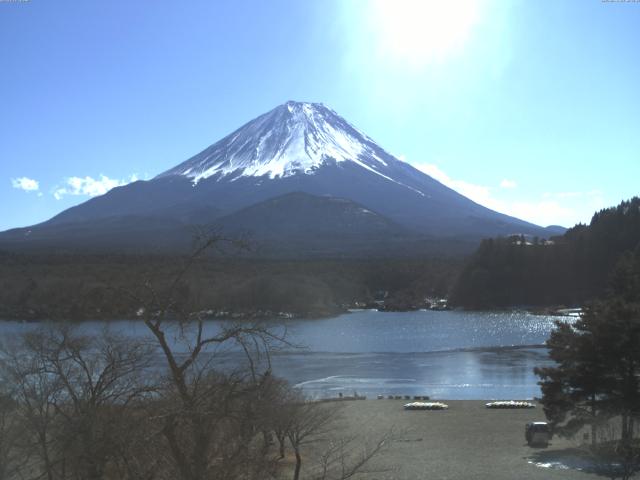 精進湖からの富士山