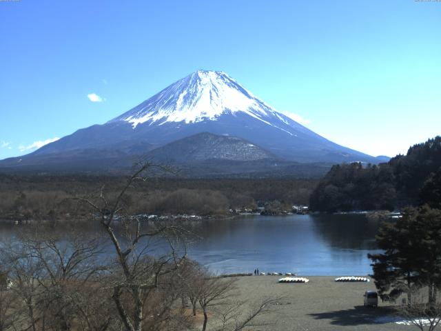 精進湖からの富士山