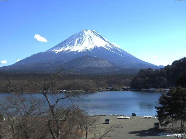 精進湖からの富士山