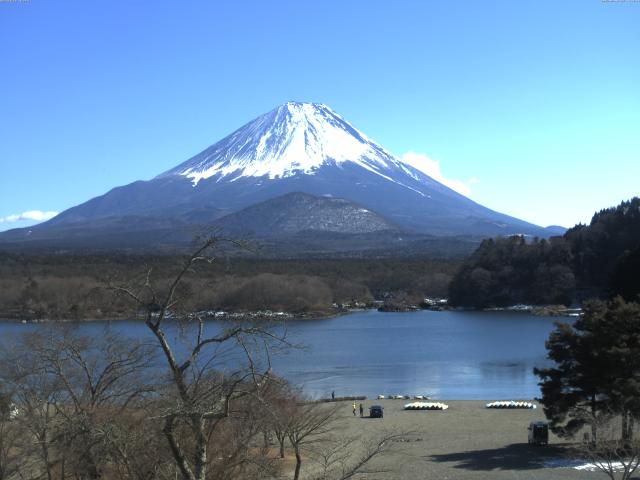 精進湖からの富士山
